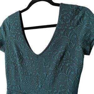 Forever 21 Emerald Green Skater Mini Dress (S)